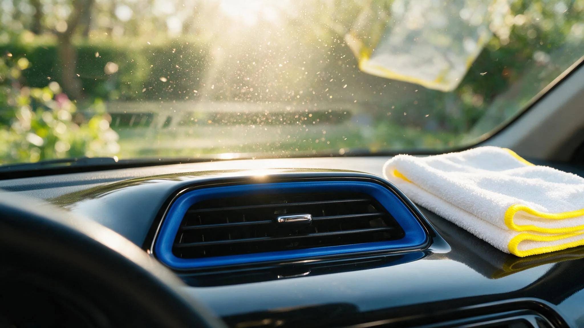 Pólen e alergia no carro na primavera: filtro de cabine e higienização do ar-condicionado